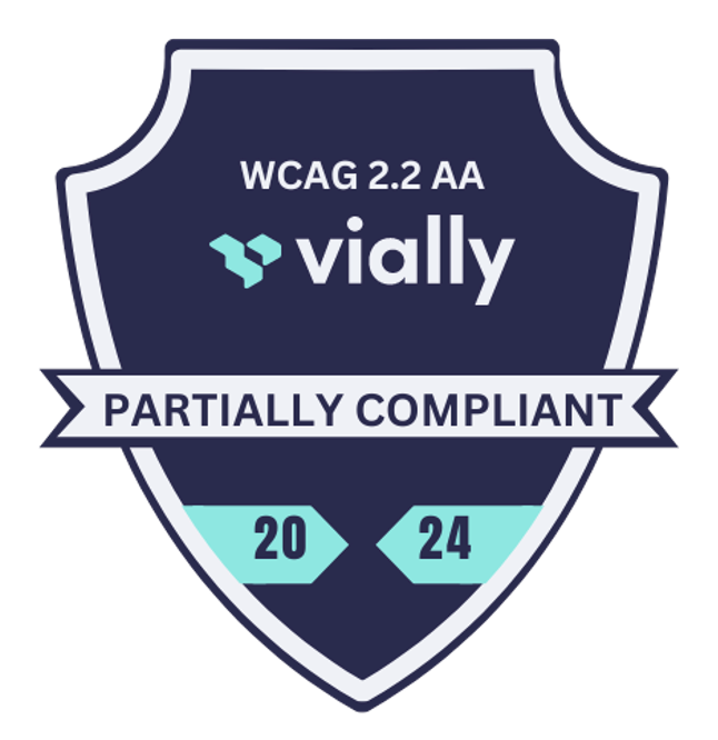 WCAG Badge (partially compliant)